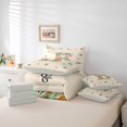 thumbnail image 6 of Catabedysis Bowknot Letter Print 7 Pieces Full Size Bedding Sets,Colorful Flowers Monogrammed B Full Size Bed in a Bag,Light Gray Reversible For Girls, 6 of 7