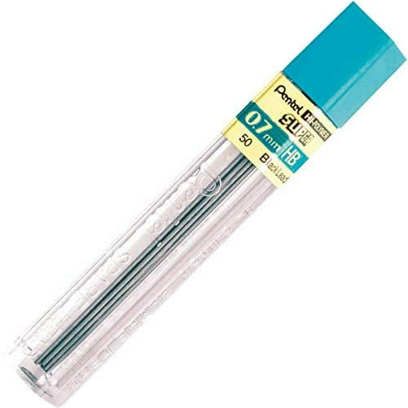 Pentel Super Hi-Polymer Lead Refill, 0.7mm Medium, HB, 12 Pieces of Lead