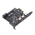 thumbnail image 4 of Carte d'Extension PCIe, PCIe vers USB 3.2 Carte 3 USB Type A 5 Ports 20Gbps 2 USB Type C pour PC de Bureau pour OS X, 4 of 7