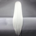 thumbnail image 4 of Unique Bargains Wigs for Women 39" Bright White Wigs for White Women with Wig Cap, 4 of 6
