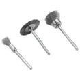 thumbnail image 4 of Brosse Rotative en Acier pour 60 Pcs Brosse à Roue en Fil de Tige de 3mm Mini Perceuse Outil Rotatif pour Polissage de la Rouille sur Métal, Argent, 4 of 8