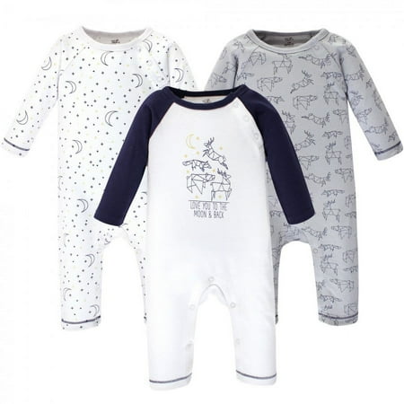 UPC: 0660168675467 | Touched by Nature Baby Boy Organic Cotton Coveralls 3pk  Constellation  0-3 Months