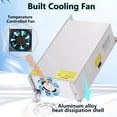 thumbnail image 2 of Adaptador de fuente de alimentación NUOFUWEI DC 12V 100A 1200W 110V/220V, 2 of 6