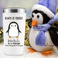 thumbnail image 6 of Penguin Gifts for Women - Christmas Gift for Penguin Lover Birthday,Mothers Day,Valentines Day Gifts for Her 20oz Stainless Steel Penguin Tumbler, 6 of 7
