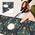 thumbnail image 6 of Yayeee Faucet Mat for Kitchen Sink 14.7" Diatomite Long Splash Guard Pad, Gold Peacock Pattern, 6 of 7