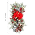 thumbnail image 4 of Cheapark Christmas Rattan Upside-Down Tree - Wall & Door Hanging Decor, Rustic Design for Restaurant, Home & Holiday Entryway, 4 of 5