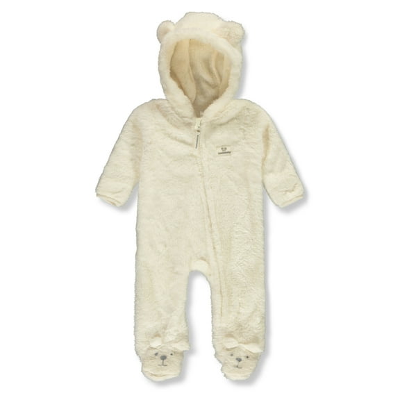Koala Baby Baby Boys' Plush Sleeper Pram Suits Color: white Size: newborn