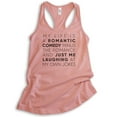 thumbnail image 1 of My Life Is A Romantic Comedy Minus The Romance Tank Top, Ladies Racerback Tank Top Funny Ladies Quirky Tank, Desert Pink, Small, 1 of 3