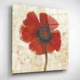 thumbnail image 3 of Epic Art 'Red Poppy Portrait I' by Tim O'Toole, Acrylic Glass Wall Art, 12"x12", 3 of 7
