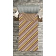 thumbnail image 3 of Ambesonne Abstract Quilted Bedspread Set 2 Pcs, Flower of Life Stripes, Twin Size, Multicolor, 3 of 3