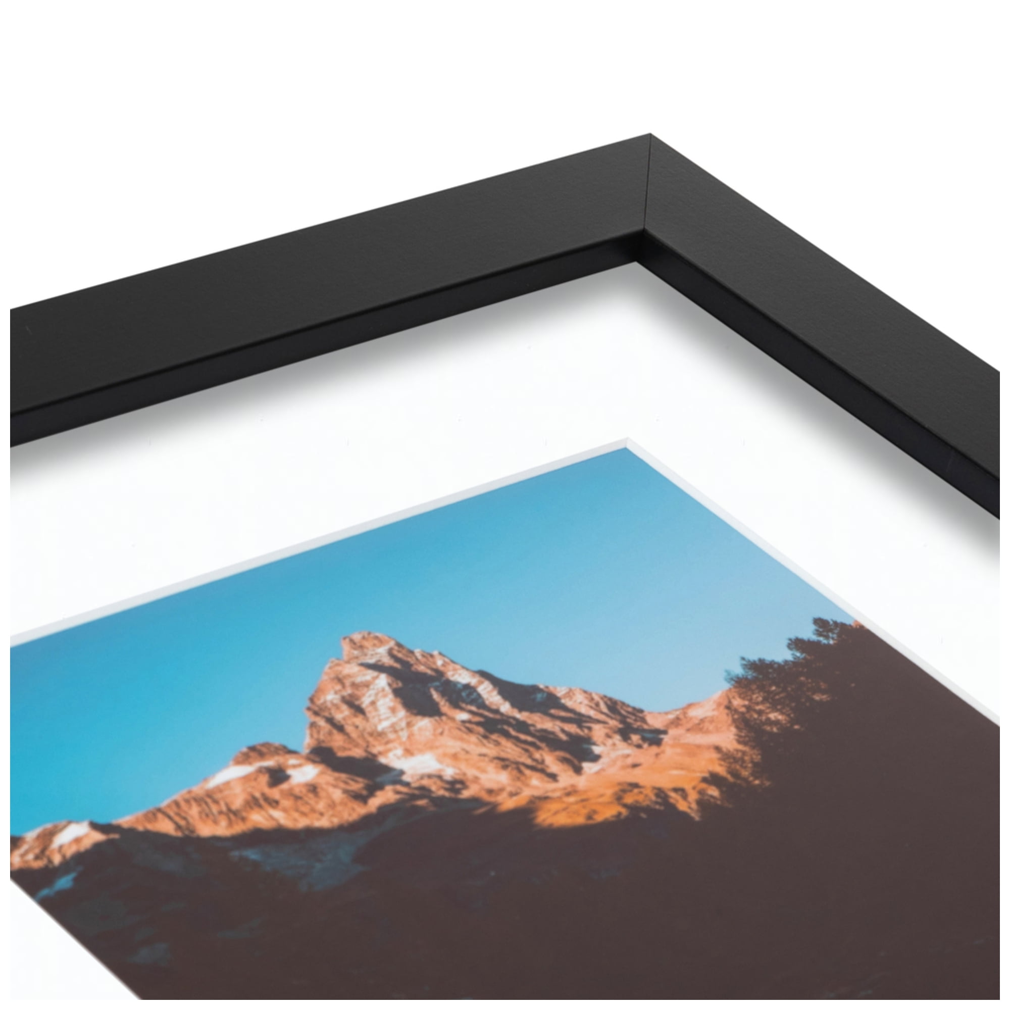 ArtToFrames Collage Photo Picture Frame with 1 - 5x7 and 2 - 3.5x5 Openings, Framed in Black with Super White and Black Mats (CDM-3926-75)