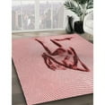 thumbnail image 2 of Ahgly Company Indoor Rectangle Patterned Deep Rose Pink Area Rugs, 2' x 4', 2 of 6