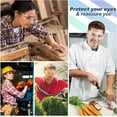 thumbnail image 5 of Clear Safety Glasses bulk, Lightweight Protective Eyewear For Men Women, Over Goggles Impact Scratch Resistant, 5 of 8