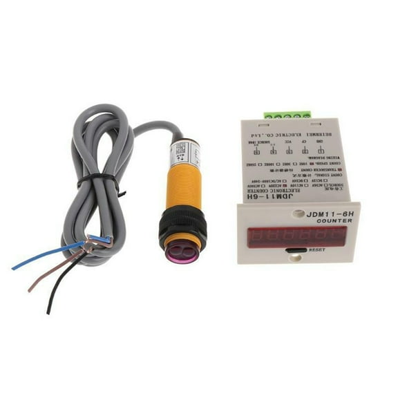 Yannee 1 Set Sensor Switch 6-Digit LED Display JDM11-6H Manual 1-999999 Counter-Electrical Equipment & Supplies