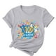 thumbnail image 5 of Camisetas de Cuello de Tripulación de Manga Corta para Mujeres Carta Impresa Camiseta 95% Poliéster 5% Spandex, Manga Corta Cuello Redondo Top Casual para Diario, 5 of 5
