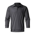 thumbnail image 4 of gvdentm Men'S Polo Shirt Men's Advantage Performance Long Sleeve Polo Shirt Black,XL, 4 of 4