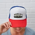thumbnail image 6 of CafePress - World's Most Awesome Godfather - Adjustable Unisex Printed Trucker Hat with Mesh Back, 6 of 10