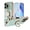 Mint, variant on ELEHOLD for iPhone 16 Pro Slim Case Electroplating Frame Design All-inclusive Lens Protection Metal Ring Holder Stand Function Shockproof Lightweight Case for iPhone 16 Pro, White