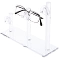 thumbnail image 2 of Plymor Clear Acrylic 3 Curved Bridge Display Risers for Eyeglass Frames, 7" H x 9" W x 3" D (3 Pack), 2 of 2