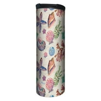 Highland Home "Beach Shells" 17 oz. Double Wall Stainless Steel Tumbler w/Lid