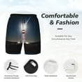 thumbnail image 5 of Fotbe Peggy's Cove Lighthouse Men’s Swim Trunks Quick Dry Swim Shorts Board Shorts with Mesh Lining-Medium, 5 of 9