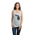 thumbnail image 2 of Thread Tank Home Roots State Michigan MI Women's Sleeveless Muscle Tank Top Sport Grey Small, 2 of 4