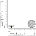 thumbnail image 4 of Gem Stone King 0.55 Ct Oval Green Chrome Diopside 10K White Gold Solitaire Engagement Ring, 4 of 4