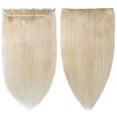 thumbnail image 3 of SEGO Clip in Hair Extensions Human Hair 3/4 Full Head 100% Real Remy Thick Hair Extensions Silky Straight Balayage Blonde Hair Pieces, 3 of 9