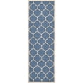 thumbnail image 1 of Safavieh Courtyard Blue Indoor Outdoor Rug - Runner 2'3" x 8', 1 of 5