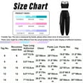 thumbnail image 7 of Doomiva Kids Girls 2 Pieces Dance Camisole Crop Tank Top and Pants Set Modern Jazz Street Dance Black 12, 7 of 7