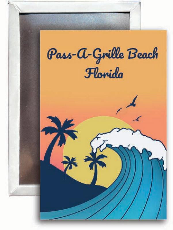 PALM BEACH GARDENS Florida Travel Souvenir Flexible Fridge Magnet 