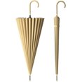 thumbnail image 1 of Large Stick Umbrella With Leather Hook Handle 45 Inch - Automatic Open Classic Golf Umbrellas Windproof 24 Ribs - Curved Handle Business Umbrella Cane for Gentlemen gold, 1 of 7