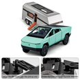 thumbnail image 4 of Auto de Juguete Chengchuang 1/32 Cybertruck Pickup con Remolque Verde Claro, 4 of 7