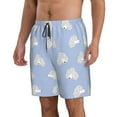 thumbnail image 2 of Wukai Cute Poodle Dog Print Beach Trunks with Compression Liner Swimsuit Quick Dry Beach Sports Shorts with Pocket-Large, 2 of 8