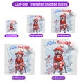 thumbnail image 5 of Hello Winter Pitbull Smiling in Red Scarf Hat Welcome Christmas Cutout Transfer Sticker Terrier Dog Lover Transparent Decal Art Decor - 00017, 5 of 5