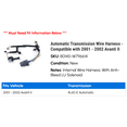 thumbnail image 2 of Automatic Transmission Wire Harness - Compatible with 2001 - 2002 Avanti II, 2 of 2