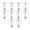 Silver/ 10.24in, variant on 10 Pcs Versatile Metal Flower Stand, 13.77in/35cm Tall Wedding Centerpieces Gold Vases Crystal Flower Arrangement Stand for Table Wedding Party Dinner Event Decor (Silver)