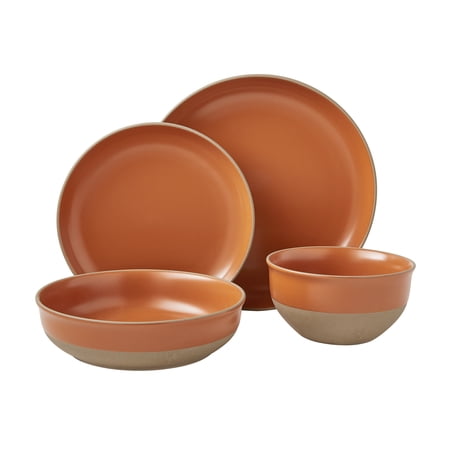 Better Homes & Gardens Copper Stoneware 16-Piece Dinnerware Set by Dave & Jenny Marrs