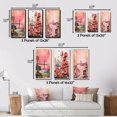 thumbnail image 4 of Designart "Vintage Pink Collage San Francisco Dreams I" San Francisco Wall Art Set Of 3 - Industrial Pink Gallery Wall Set For Home Decor, 4 of 6