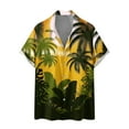 thumbnail image 2 of Xysaqa Mens Short Sleeve Hawaiian Shirts Button-Down Beach Shirts Summer Tropical Print Casual Shirts Big & Tall Shirt (S-5XL), 2 of 5