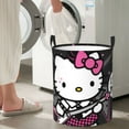 thumbnail image 6 of Hello Kitty Laundry Hamper, Dirty Clothes Hamper Storage Basket for Bathroom Bedrooms, Circular Hamper with Handles, Gifts for Boys Girls Men Women, 6 of 8