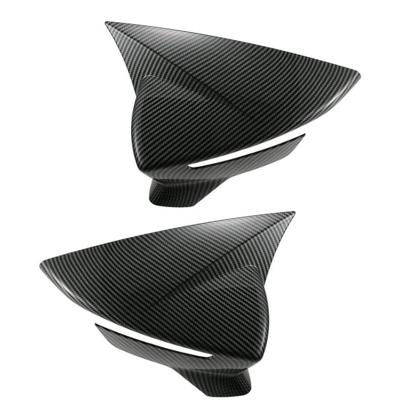 Cubierta de Cap de Espejo Retrovisor de Coche de Bargains Únicos en Patrón de Fibra de Carbono Negro para Cubiertas de Guardas de Espejo de SEAT Leon