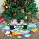 thumbnail image 3 of Falda para árbol de Navidad de Mickey Mouse, suave y divertida, decoración navideña navideña de granja de 48", 3 of 4