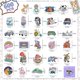 thumbnail image 2 of 600 PCS Stickers PackCute Colorful Waterproof StickersVinyl Art Stickers.Stickers for Water Bottles,Skateboards and Notebooks, Laptop Stickers for Tee, 2 of 4