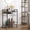Black(2 Tier), variant on SENYUM Upgrade Bar Cart, Serving Cart for Home, Drink Cart, Mobile Kitchen Shelf with Wine Rack and Glass Holder, Rolling Beverage Cart