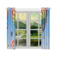 thumbnail image 3 of MYPOP Hot Air Balloon Window Curtain Kitchen Curtain 26x39 inches (Two Pieces), 3 of 3