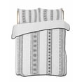 thumbnail image 2 of Quilts Twin XL Size, Black Geometric Soft Comforter Bedding Set for Bed, Boho Lines White Modern Abstract Art Lightweight Quilted Bedspread with Pillow Cover(2 Pieces) for All Season, 68x98 Inch, 2 of 6