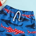 thumbnail image 4 of Toddler Boys Swim Trunks Kids Baby Summer Print Shorts Quick Dry Beach Swimwear Swimming Clothes Swimsuit for Boys Size 12-18 Months, 4 of 6