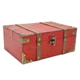thumbnail image 2 of Treasure Chest Box, Reinforced Corners Large Capacity Exquisite Rectangle Wood Treasure Box  for Watches for Postcards Small,Medium,Large, 2 of 7