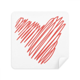 thumbnail image 1 of Heart Red Line Sketch Valentine's Day Glasses Cloth Screen Cleaner Suede Fabric 2 Pack, 1 of 2